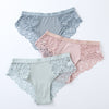 3 Pcs Cotton Panties Sexy Panty Briefs Lace Panties Women Underwear Lingerie Panties for Female Ladies Floral Pantys Underpants